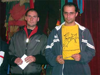 Olivier (à droite) termine 7e de la catégorie Homme I