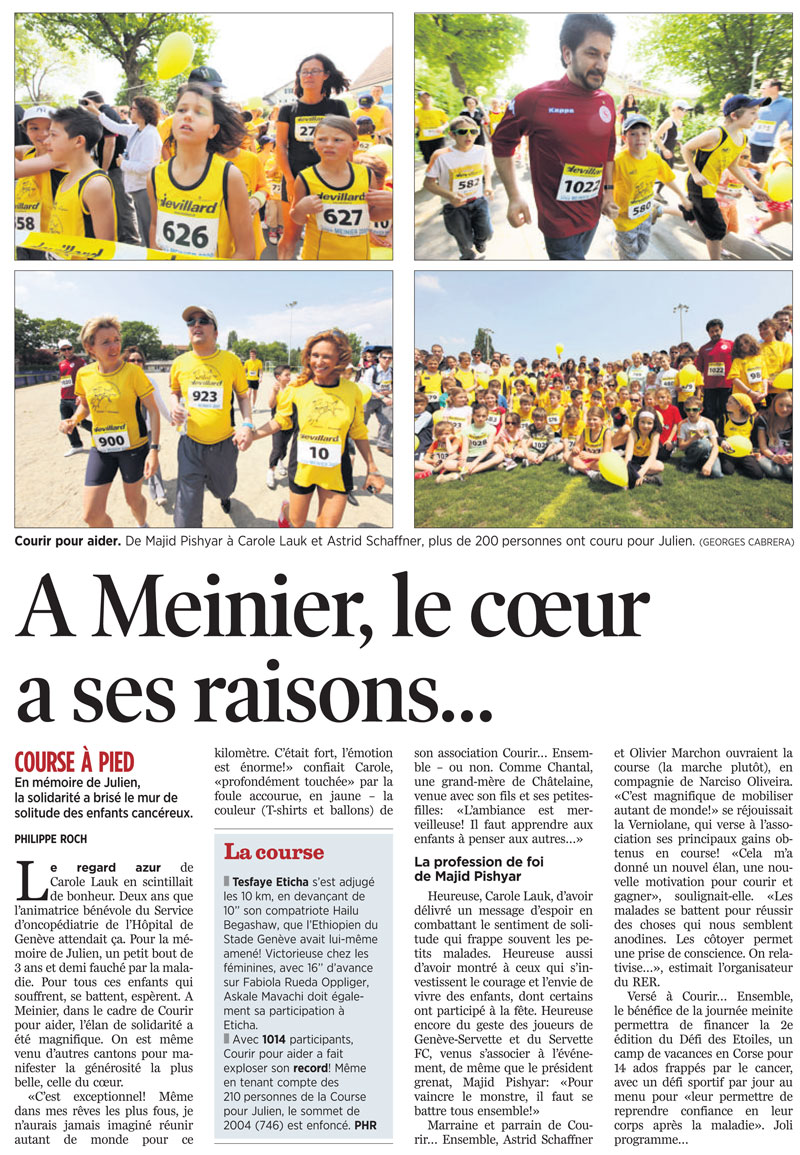 Tribune de Genève du 5 mai 2009